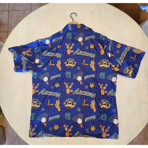 Arizona Diamondbacks 25th Anniversary Button up Mens SZ XL - Picture 6 of 10